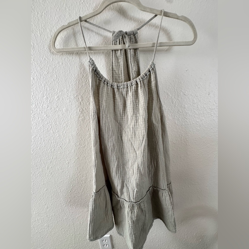 Target Light Greeb Women's High Nevk Swim Coverup